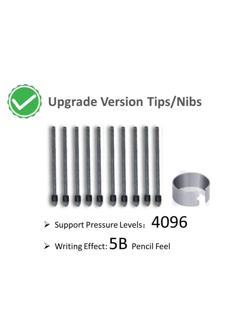 SYOSI - (10 Pack) Marker Pen Tips/Nibs for Remarkable 1/2 Plus,Boox Pen2 Pro, Tab X,Max Lumi2, Note Air2, Note Air2 Plus, Nova Air C Stylus Pen Replacement Nibs/Tips (Upgrade) - Image 1