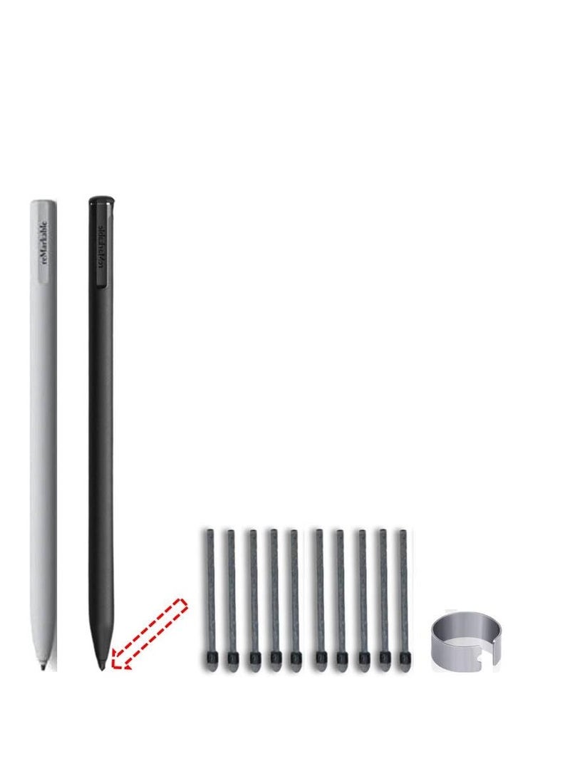 SYOSI - (10 Pack) Marker Pen Tips/Nibs for Remarkable 1/2 Plus,Boox Pen2 Pro, Tab X,Max Lumi2, Note Air2, Note Air2 Plus, Nova Air C Stylus Pen Replacement Nibs/Tips (Upgrade) - Image 1