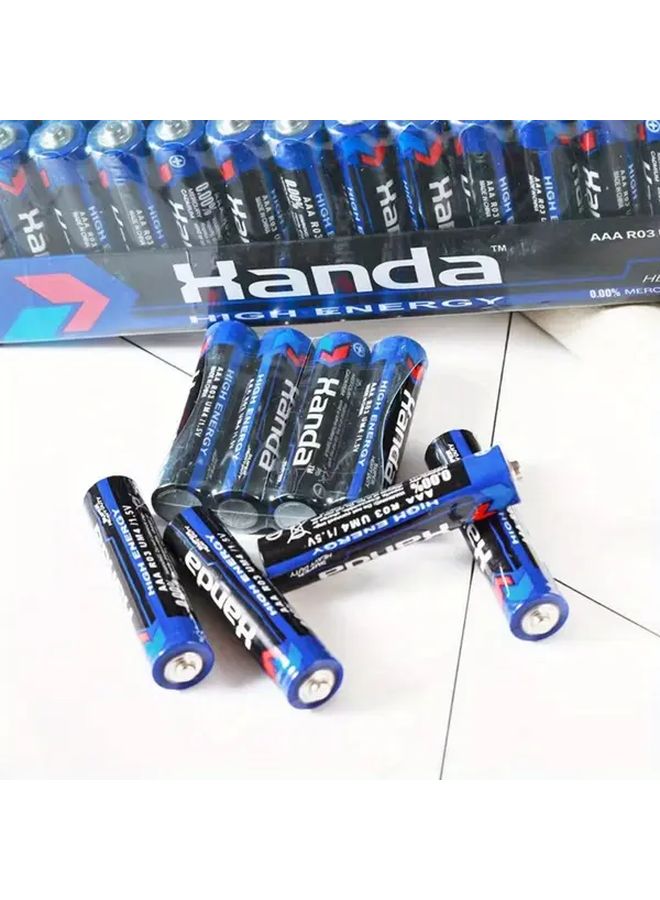 Blue 24pcs Low Consumption AA AAA 1 5V Carbon Batteries for Remote Alarm Clock Toy - Image 3