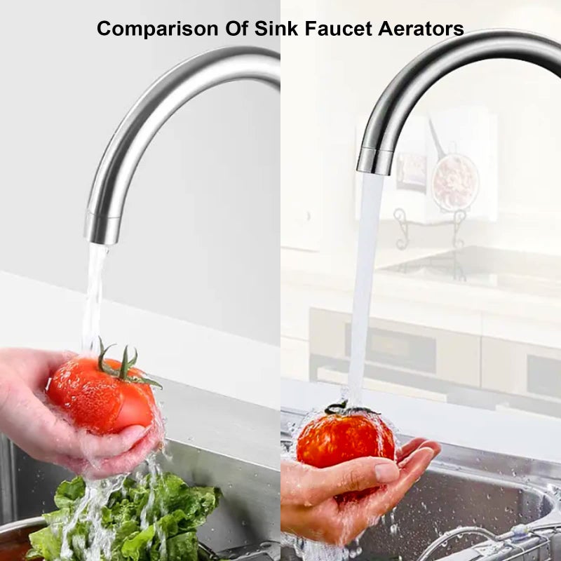 ESPETIO Faucet Aerator Female Thread Chrome Solid Brass Kitchen Sink Aerator And Bathroom Sink Filter 55/64In Aerator For Sink Faucet With Gasket For Kitchen And Bathroom(4Pcs) - Image 5