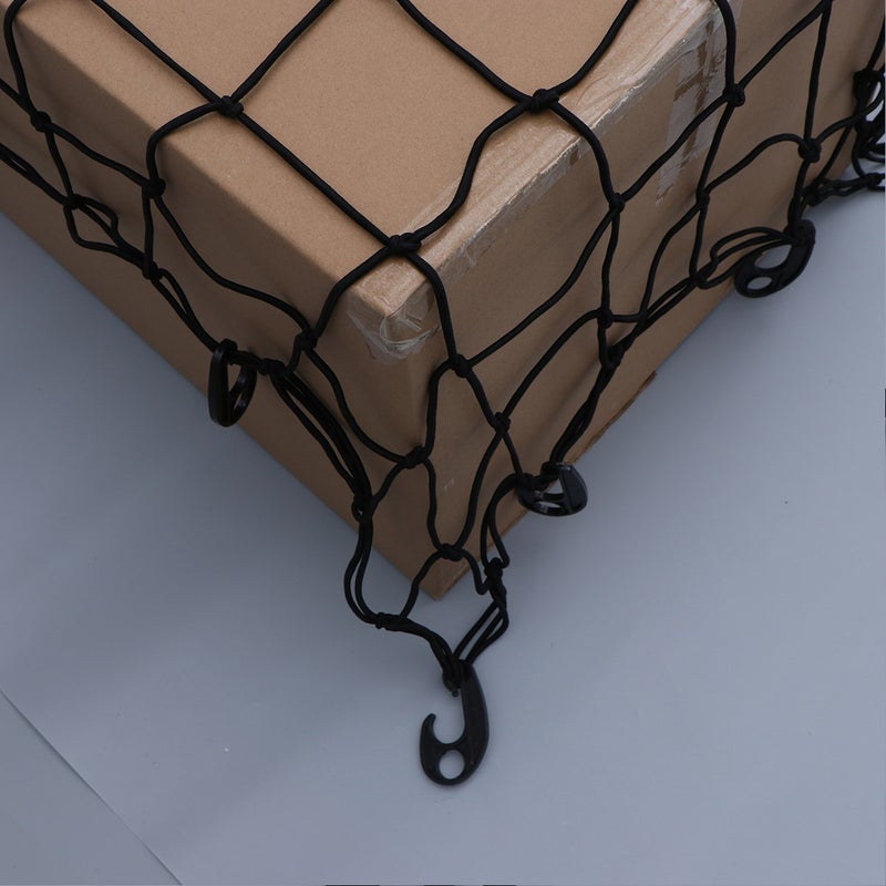 1pc Car Roof Net Roof Luggage Net Low Profile Rack Suitcase Net Hook-Belt(Black)120x90cm - Image 3
