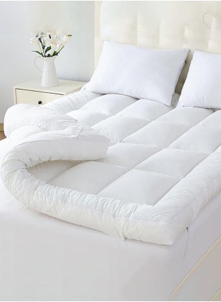 Memory Foam Mattress Topper Queen for Back Pain, 100% Cotton Extra Soft Pillow Top Mattress Topper, 1300GSM Fluffy Shredded Memory Foam Filled & Thicked Down Alternative-Lined - pzsku/ZBE1DE13F6AE84A6BB448Z/45/1745563497/76b65304-c959-4435-aa48-045db9eb64ca
