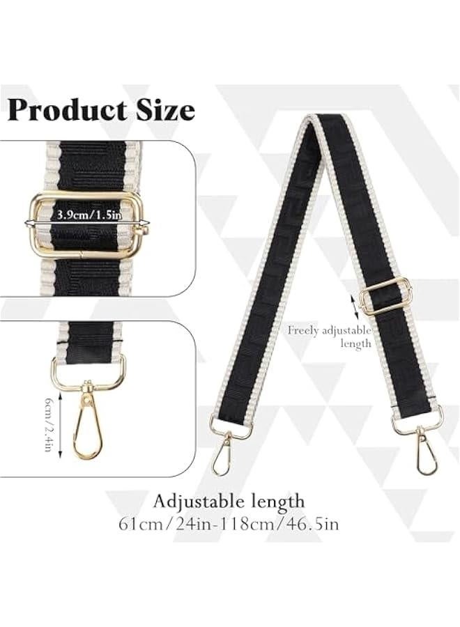 Wide Purse Strap Replacement Crossbody Bag Straps Adjustable Metal Swivel Hook Shoulder Strap for Women Handbags - Image 2