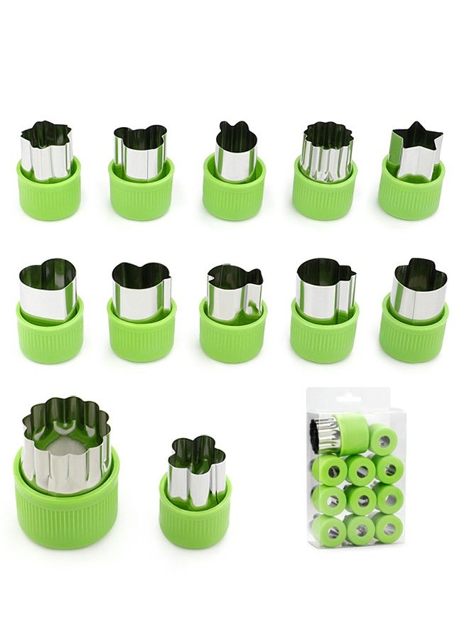 Generic - 12-Piece Stainless Steel Cookie Cutter - Image 1