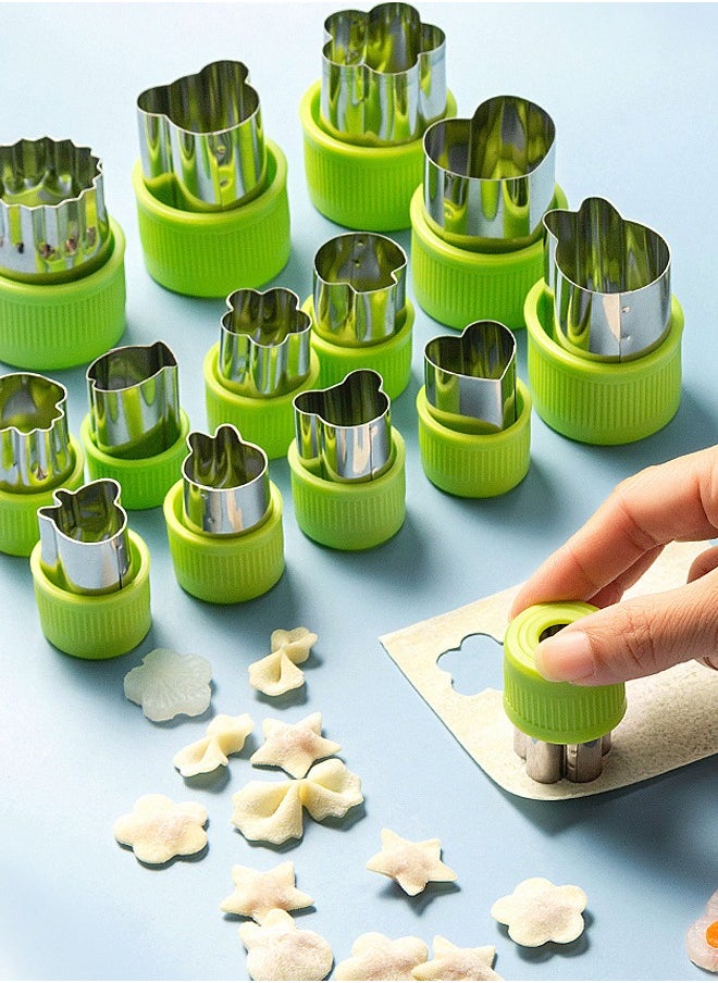 Generic - 12-Piece Stainless Steel Cookie Cutter - Image 1