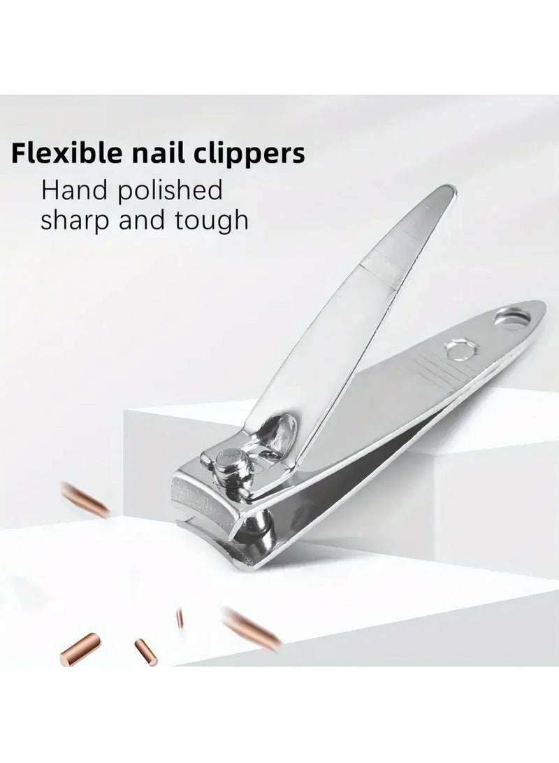 سولاري كليبرز الأظافر وأدوات التجميل، مجموعة مانيكير 7 قطع مجموعة أدوات باديكير من الفولاذ المقاوم للصدأ - Image 3