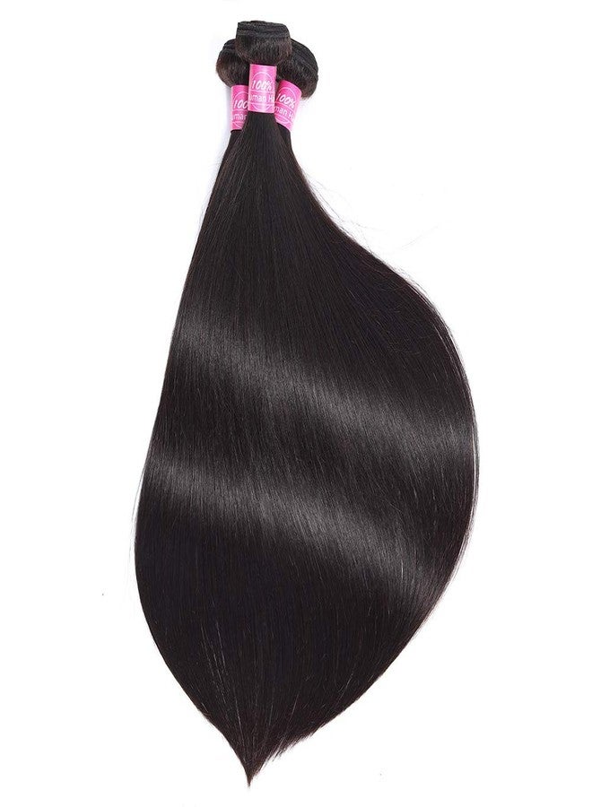 FQ Straight Hair One Bundle 24 Inch 100% Unprocessed Peruvian Virgin Human Hair Double Weft 100g/Bundle Natural Color - Image 4