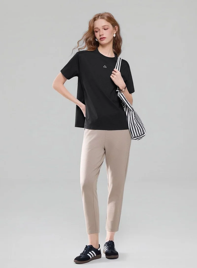 Giordano  Women G-Motion Waffle Cotton Stretch Tee for Women | Best Price UAE