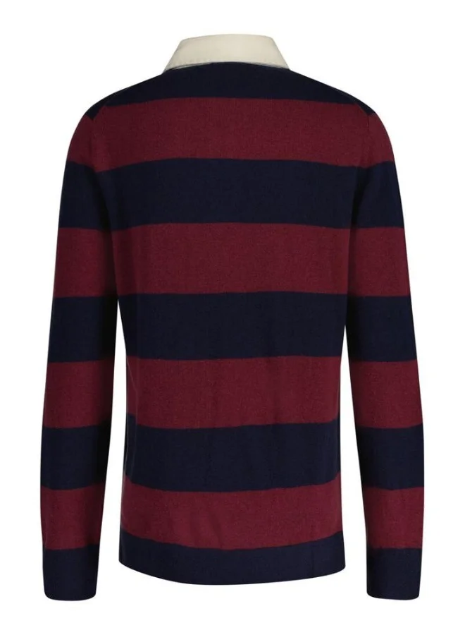 غانت Gant Extrafine Lambswool Striped Rugby Shirt
