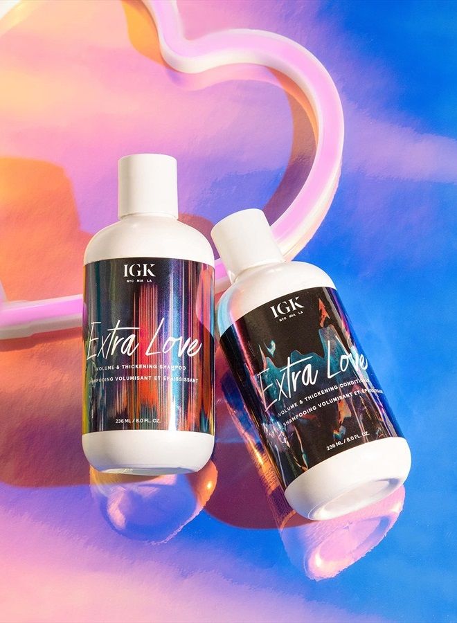 iGK EXTRA LOVE Volume & Thickening Conditioner | Lightweight + Supports Scalp + Balance Oil | Vegan + Cruelty Free | 8 Oz - Image 2