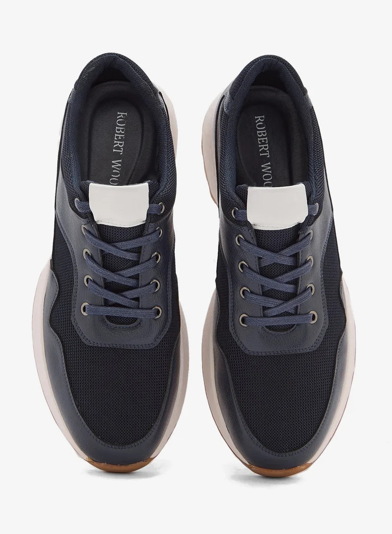 Robert Wood Navy Smart Casual Sneakers for Men | Best Price UAE