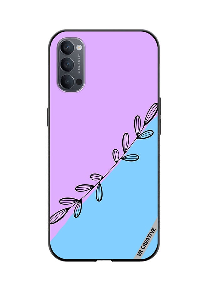 VR CREATIVE Protective Case Cover For Oppo Reno4 Pro 5G Flower Design Multicolour - Image 1