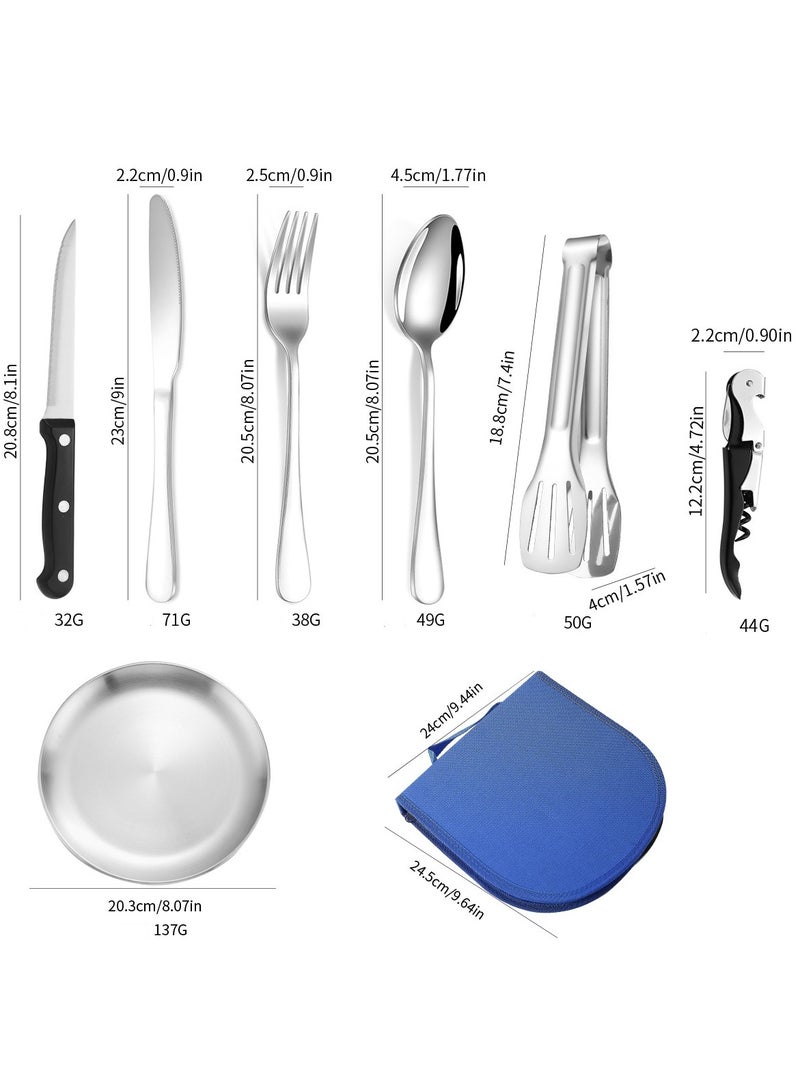 KUYING Stainless Steel Tableware Set Of 20 Pieces Western Knife Fork Spoon Set  - Image 2