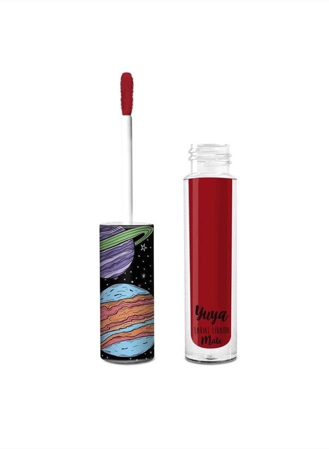 YuYa Matte Liquid Lipstick Mi Amor - Perfect matte and long-lasting combination - intense color in a single application. - Intense Red - Image 2