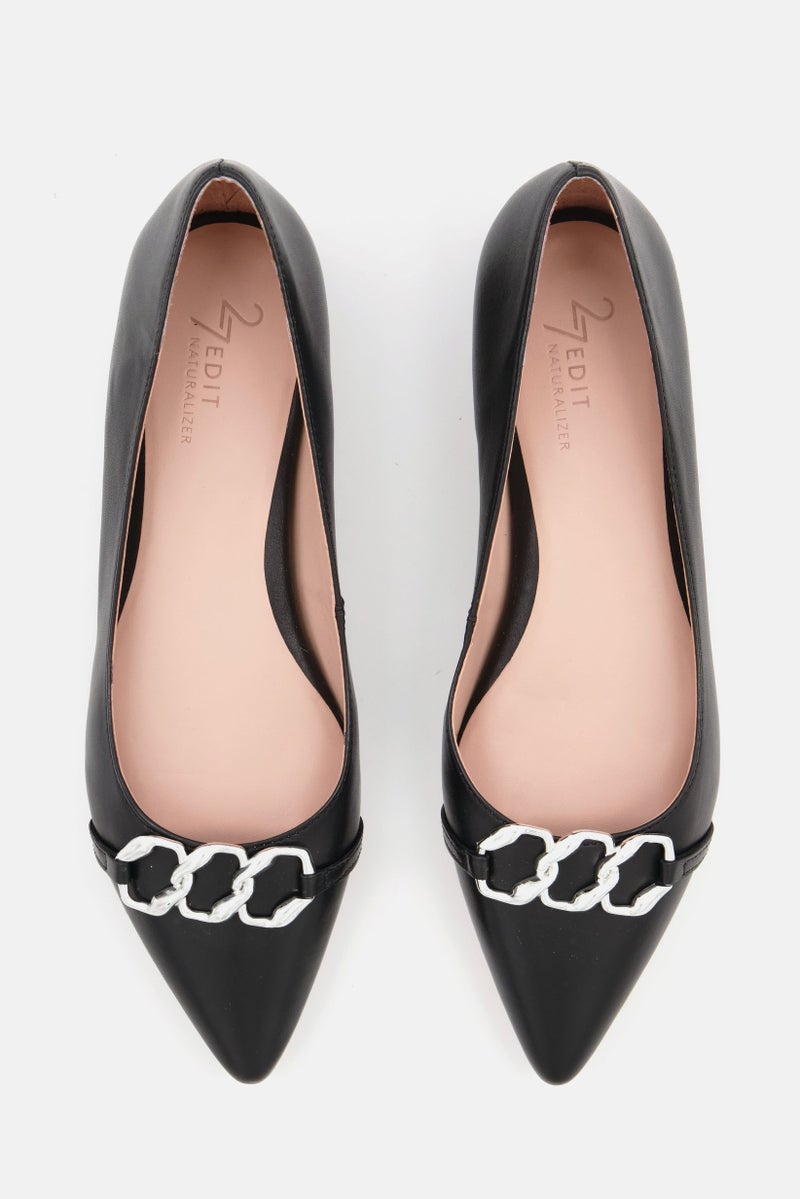 Naturalizer حذاء كاتالي متوسط للنساء، سهل الارتداء، أسود - Image 4