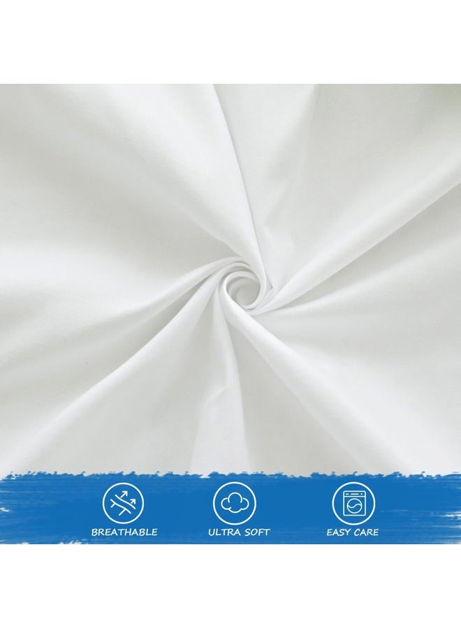 Coldwind Cot Sheet 31" x 75", Cot Size Mattress Cover Fitted with Narrow Twin/Camp Bunk/Rvs Bunk/Guest Beds, Super Soft and Breathable Microfiber Cover, White - Image 2