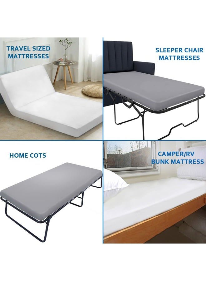 Coldwind Cot Sheet 31" x 75", Cot Size Mattress Cover Fitted with Narrow Twin/Camp Bunk/Rvs Bunk/Guest Beds, Super Soft and Breathable Microfiber Cover, White - Image 5