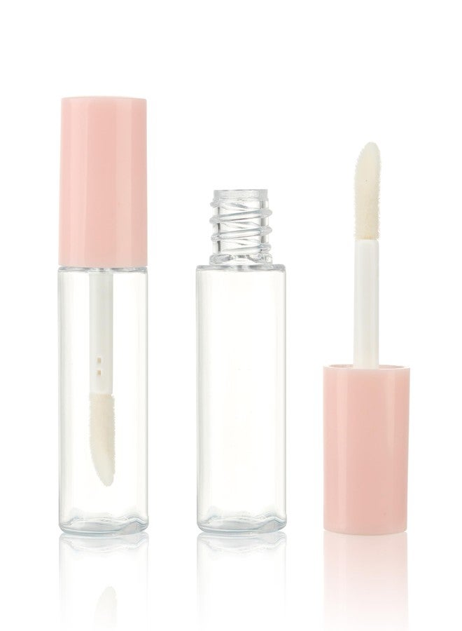 COSIDEA 50pcs 3ml mini lip gloss tubes Bulk Sample size Round Pink lipgloss cotainer pack bottles - Image 1