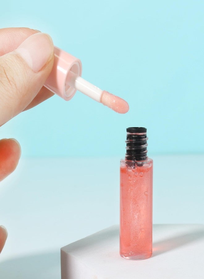 COSIDEA 50pcs 3ml mini lip gloss tubes Bulk Sample size Round Pink lipgloss cotainer pack bottles - Image 3