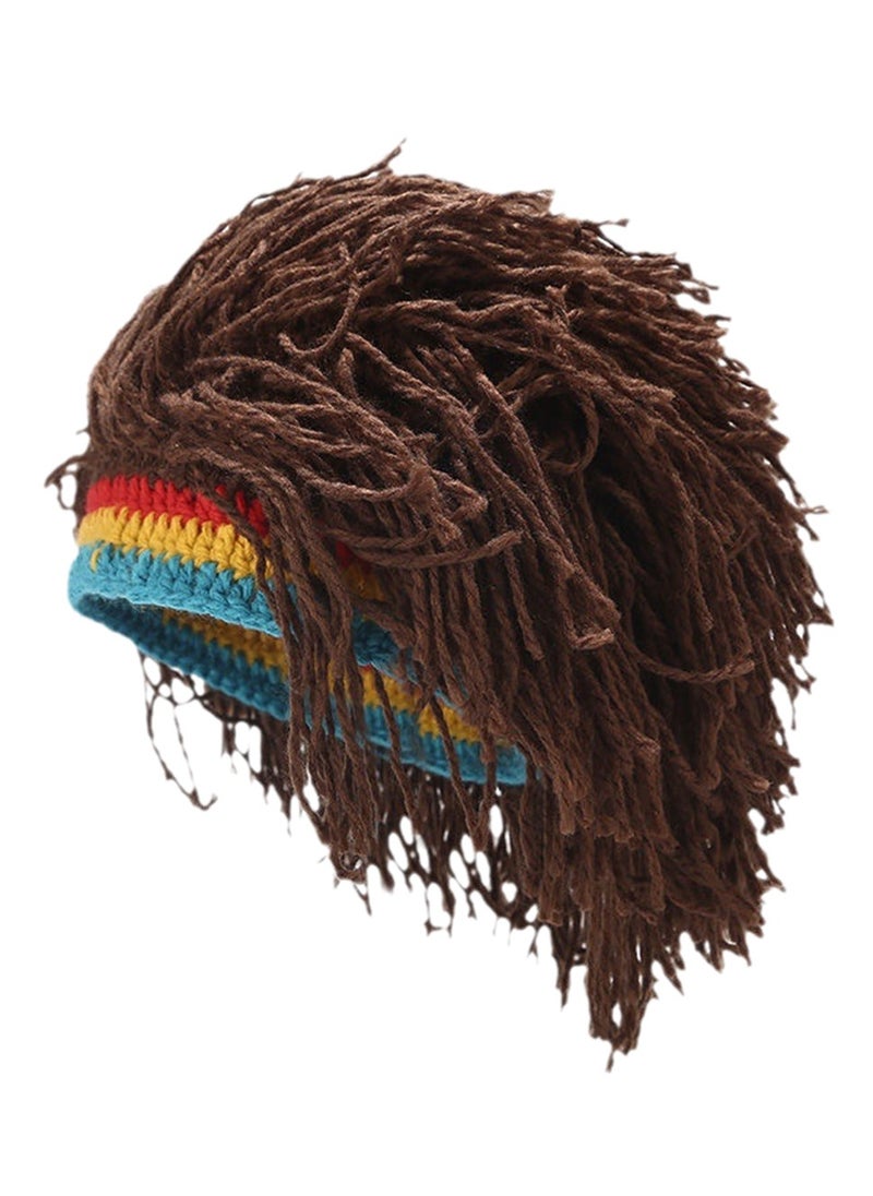 Wig hat furry funny pullover hat hip hop party wig hat cosplay wig costumes dress up wig  - Image 1