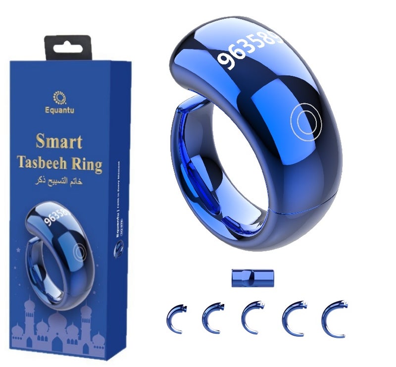 Digital screen display multi-function five-in-one smart counter ring - Image 1