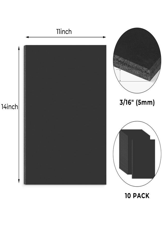 Frametory ألواح Frametory سوداء من الفوم كور، مقاس 11 × 14 بوصة، سمك 3/16 بوصة، مصنوعة من البوليسترين، مناسبة للوحات الإعلانية، وعرض الأعمال الفنية، ومشاريع الأعمال اليدوية - عبوة من 10 قطع - Image 2