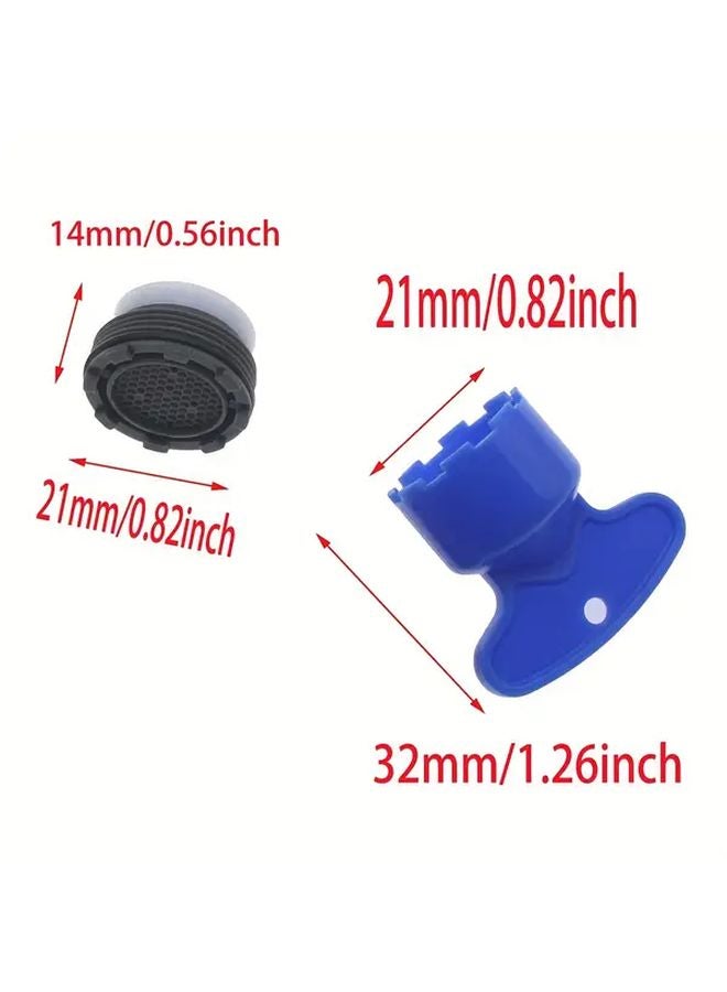 21.5 Faucet Aerator Wrench Key With Filter Restrictor And 4 Tap Aerators - Image 4