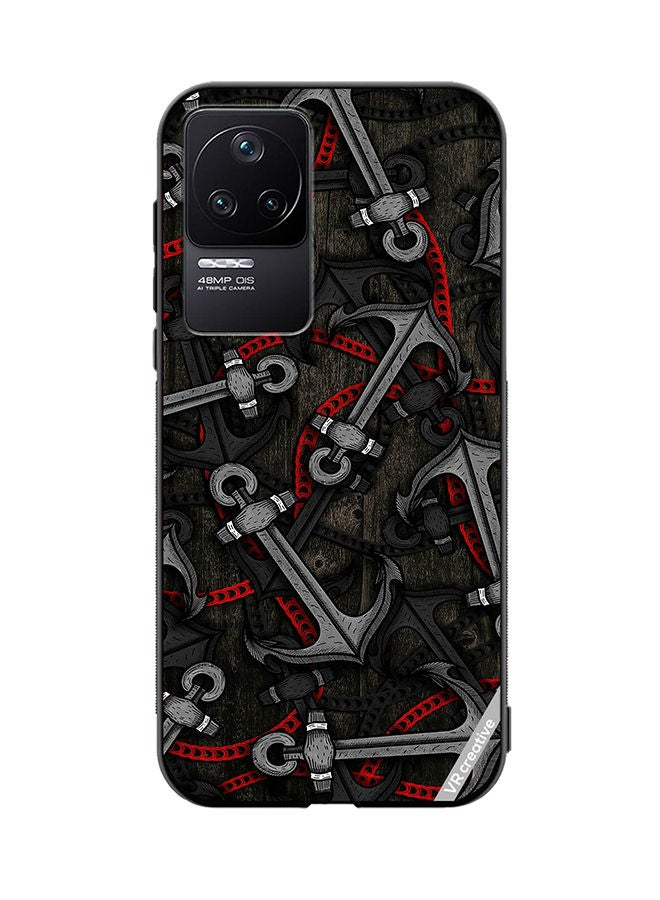 Protective Case Cover For Xiaomi Redmi K50 Anchor Leggings Design Multicolour