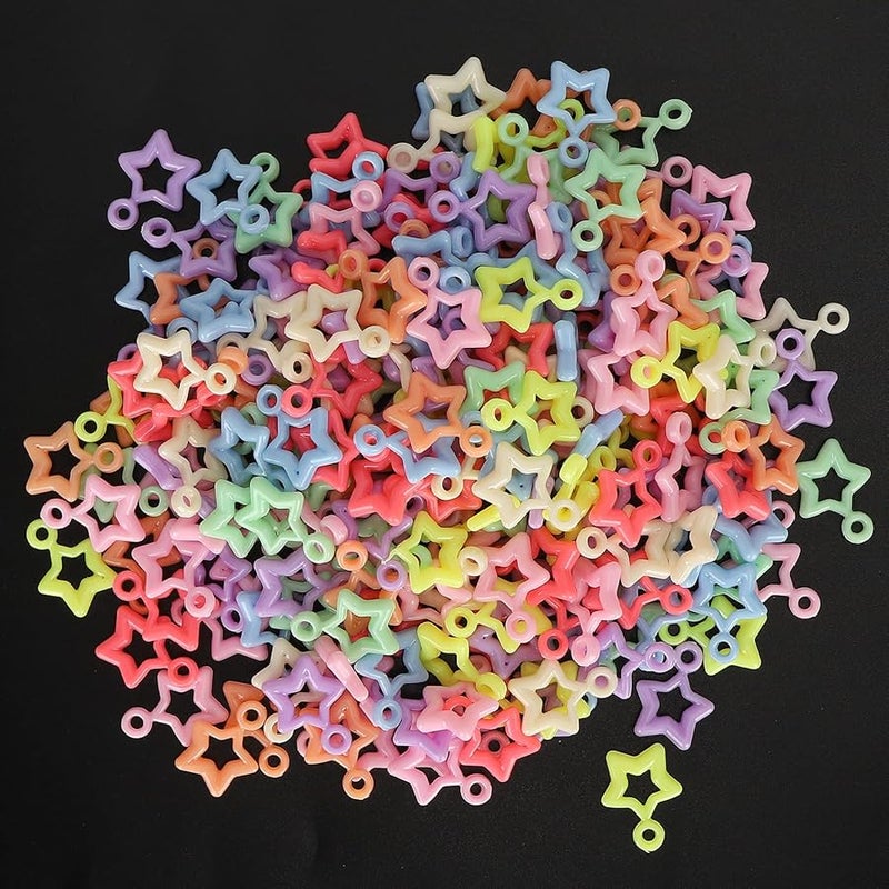 Star Shaped Plastic Beads Set 300 PCS For Jewelry Making Kids Adults - Image 5
