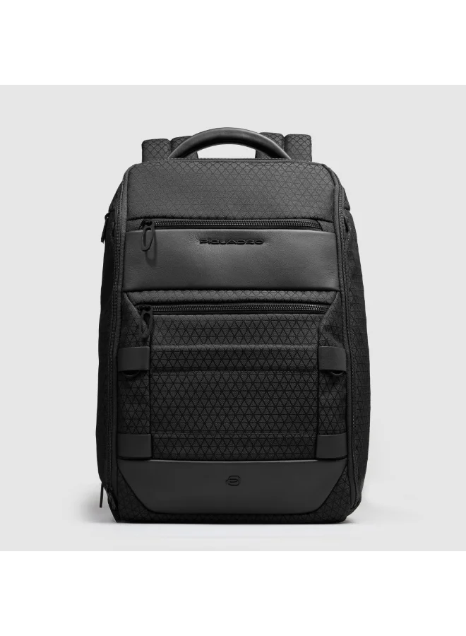 PIQUADRO Piquadro CA6829W139 Modular 15.6 Inch Travel Laptop Backpack with iPad Compartment, RFID Protection, Expandable Design & Removable Toiletry Bag