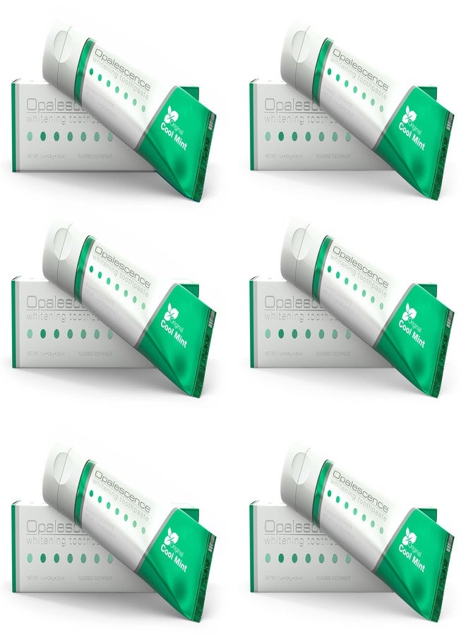 Opalescence معجون أسنان أوباليسنس للتبييض، حجم السفر 1 أونصة (6 عبوات) معجون تبييض الأسنان بالفلورايد حجم السفر، نكهة النعناع الأصلية، 402-6 - Image 1