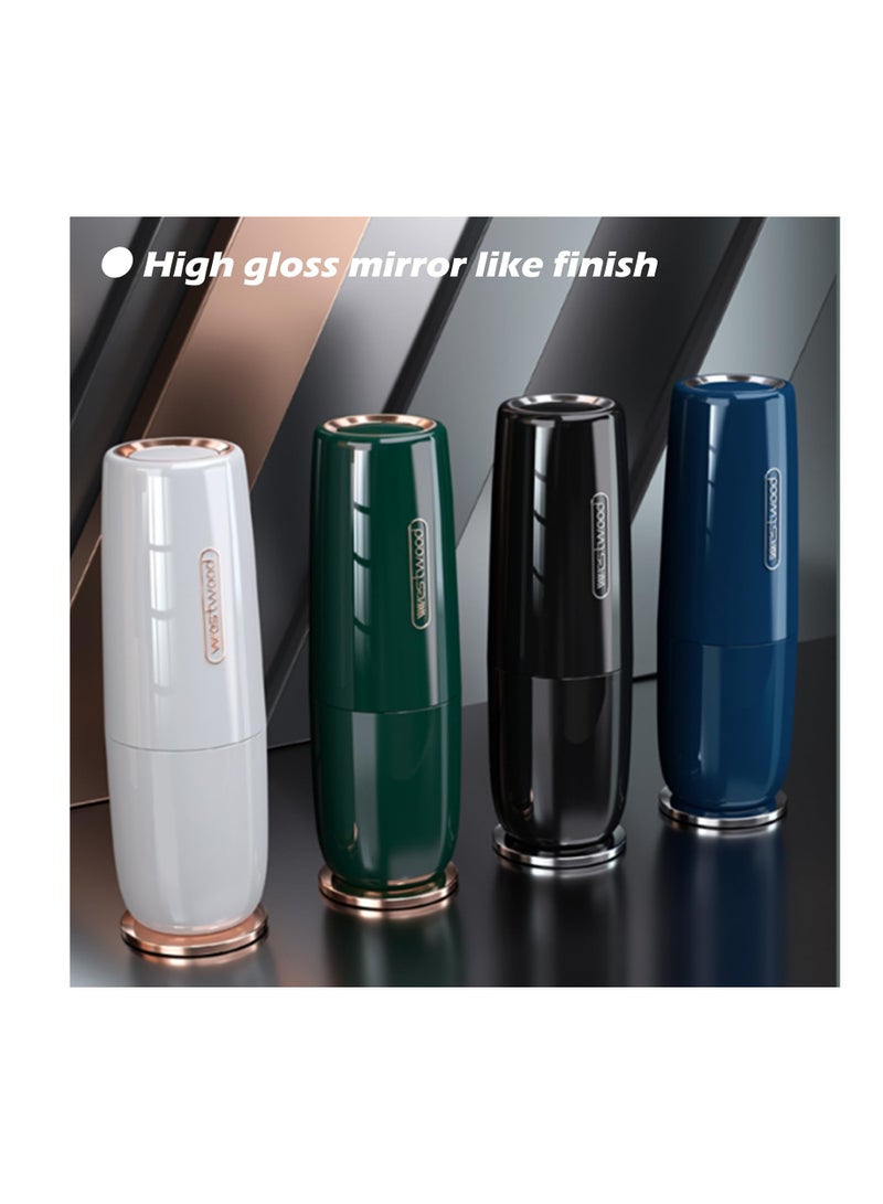 Excefore Luxury Green Plastic Travel Toothbrush Holder Case With Cover Portable Travel Toothbrush Cup Storage Container For Travel Home School Camping - Image 3