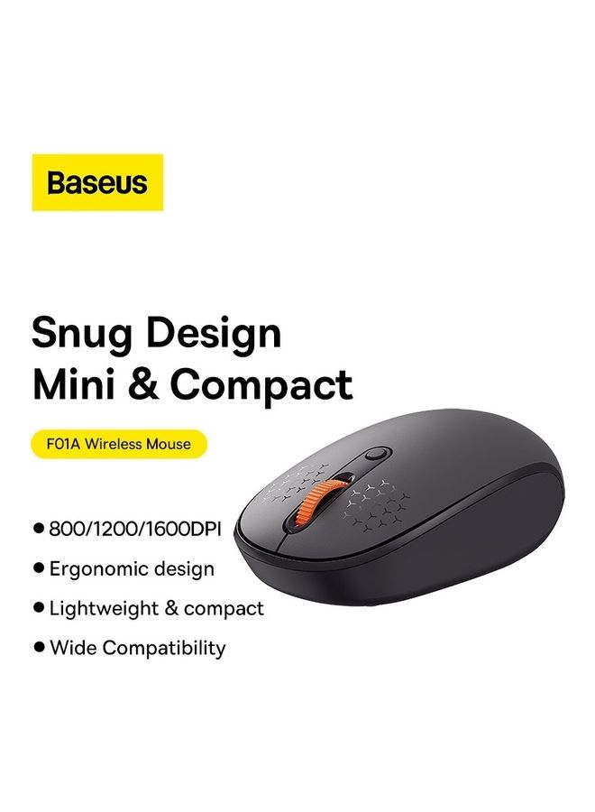 Baseus Wireless Mouse 800/1000/1600 Dpi Lightweight With Smart Sleep Mode Compatible For Windows/Harmony OS/Apple OS/Linux/Vista Grey - Image 2