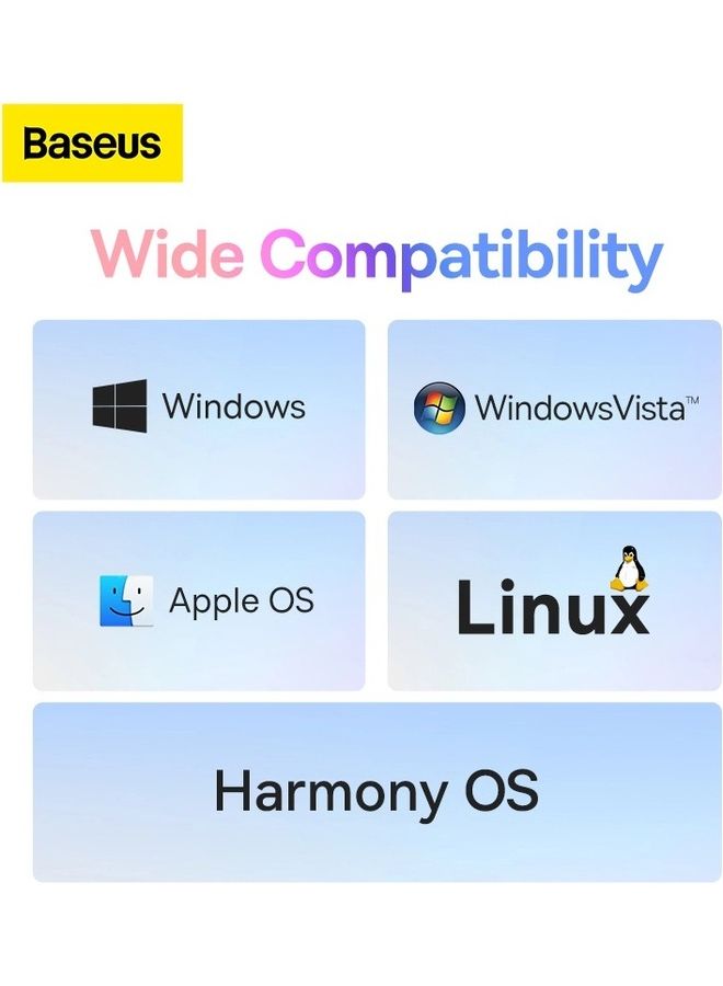 Baseus Wireless Mouse 800/1000/1600 Dpi Lightweight With Smart Sleep Mode Compatible For Windows/Harmony OS/Apple OS/Linux/Vista Grey - Image 3