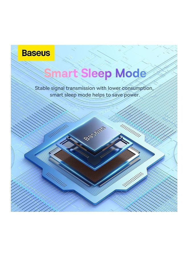 Baseus Wireless Mouse 800/1000/1600 Dpi Lightweight With Smart Sleep Mode Compatible For Windows/Harmony OS/Apple OS/Linux/Vista Grey - Image 5