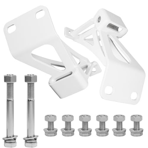telfair Motor Mount Brackets Compatible with Chevy C10 & GMC Truck – Fit for Small Block V8 1963-1972, Replacement for 2WD Pickup Perches, Fit for 69 C10 & LS Swap – Sheet Metal Construction - Image 1