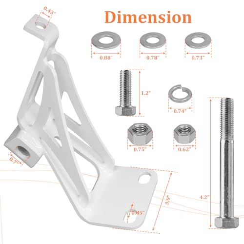telfair Motor Mount Brackets Compatible with Chevy C10 & GMC Truck – Fit for Small Block V8 1963-1972, Replacement for 2WD Pickup Perches, Fit for 69 C10 & LS Swap – Sheet Metal Construction - Image 4