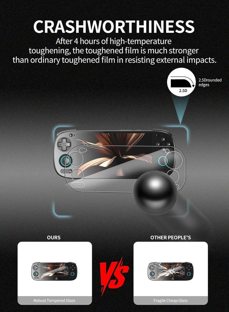 (2-Pack) Retroid Pocket 5 Handheld Gaming Console Screen Protector - 9H Hardness, Scratch-Resistant, Touch-Sensitive, Anti-Fingerprint, Anti-Bubble - Image 3