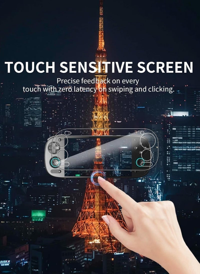 (2-Pack) Retroid Pocket 5 Handheld Gaming Console Screen Protector - 9H Hardness, Scratch-Resistant, Touch-Sensitive, Anti-Fingerprint, Anti-Bubble - Image 4
