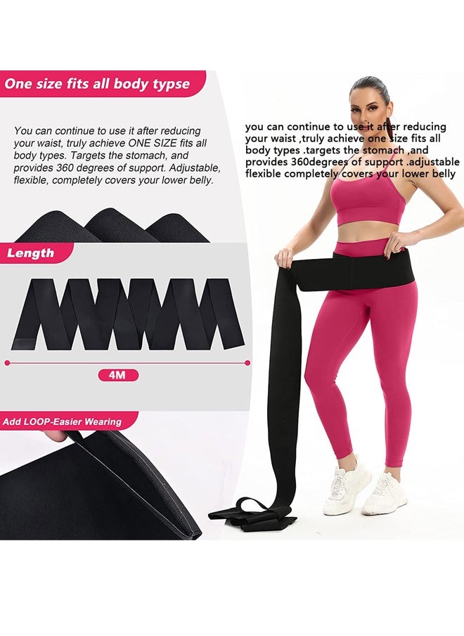 GUSGU 4M Long Waist Trainer For Women Lower Belly Waist Wraps For Stomach Bandage Wrap Waist Trainer Wrap Waist Trainer For Women  - Image 3