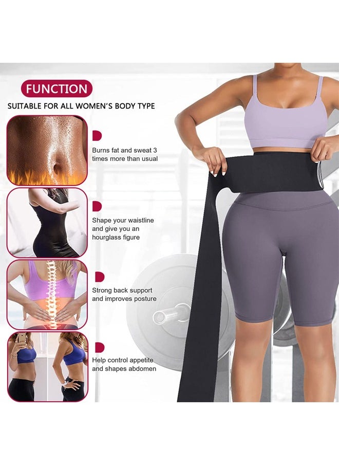 GUSGU 4M Long Waist Trainer For Women Lower Belly Waist Wraps For Stomach Bandage Wrap Waist Trainer Wrap Waist Trainer For Women  - Image 4