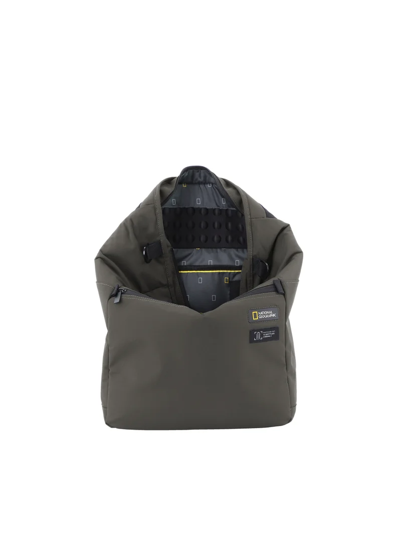 NATIONAL GEOGRAPHIC National Geographic Mutation 3-Way Computer Shopper Bag Khaki, Shockproof Adjustable Durable Compact Backpack For Men And Women