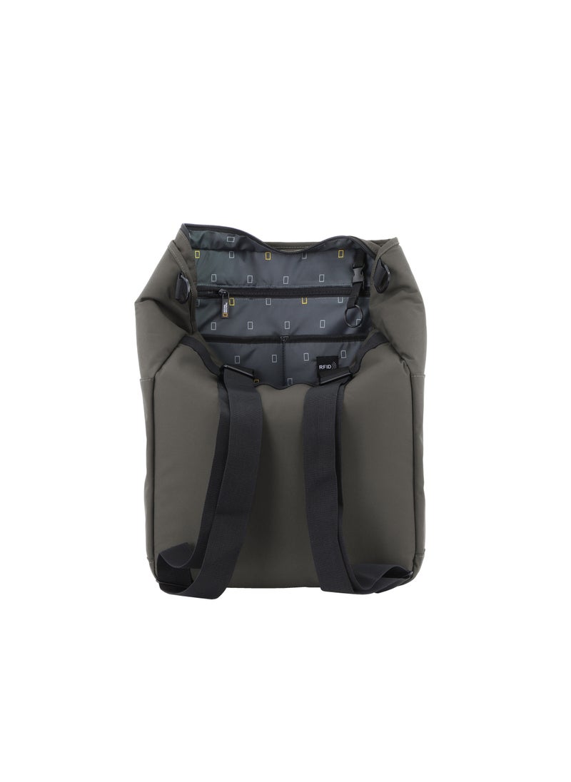 NATIONAL GEOGRAPHIC - National Geographic Mutation 3-Way Computer Shopper Bag Khaki, Shockproof Adjustable Durable Compact Backpack For Men And Women - Image 1