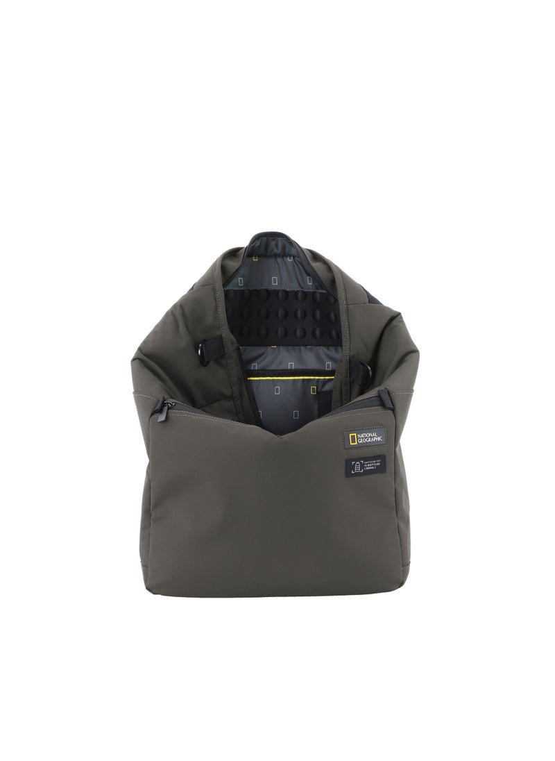 NATIONAL GEOGRAPHIC - National Geographic Mutation 3-Way Computer Shopper Bag Khaki, Shockproof Adjustable Durable Compact Backpack For Men And Women - Image 1