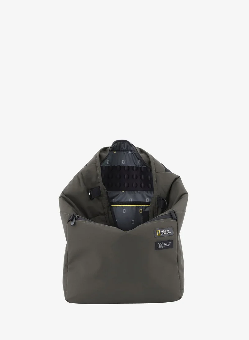 National Geographic  National Geographic Mutation 3-Way Computer Shopper Bag Khaki, Shockproof Adjustable Durable Compact Backpack For Men And Women  | Best Price UAE