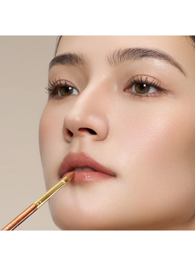 Rownyeon Makeup Brush, Chimo Second Generation Cm208, Lip Contouring Lipstick Brush, Flat Lip Liner Blending Brush, Professional Makeup Artist Tool