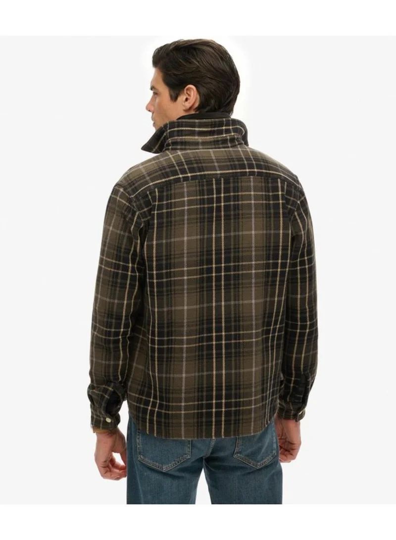 سوبر دراي قميص كاروهات ثقيل من التاجر