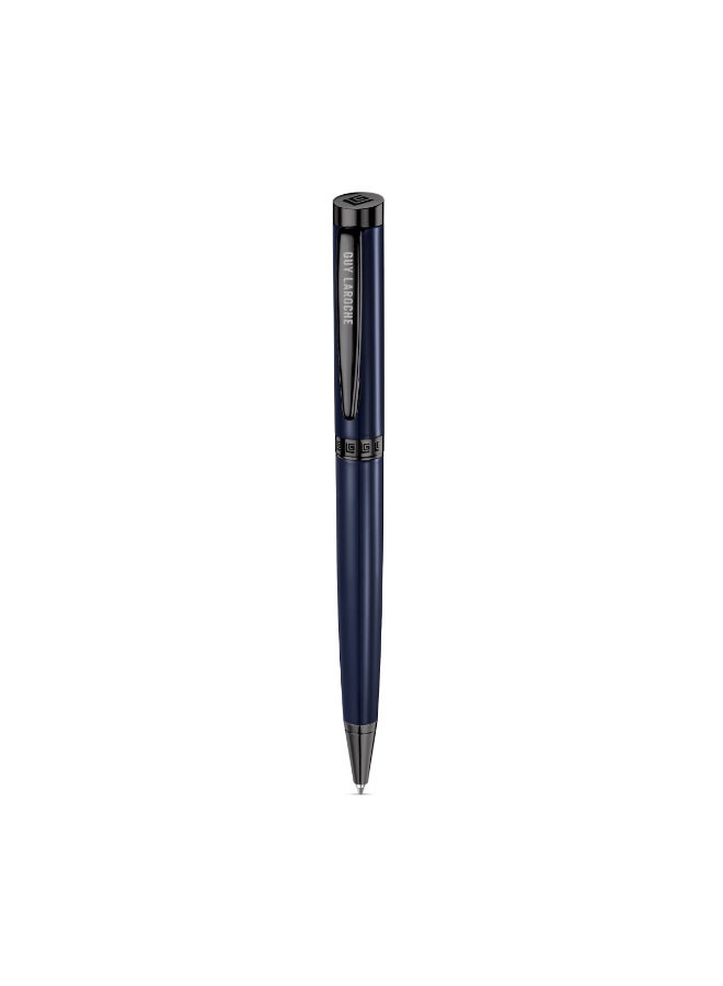 Guy Laroche Romain Blue Pen with Gunmetal Trims - Image 1