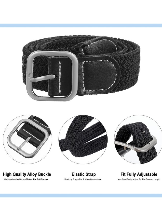 Casual Stretch Canvas Woven Belt Unisex , Adjustable Holeless Stretch Belt, Suitable For Dress Pants, Jeans, And Golf Apparel - Image 3