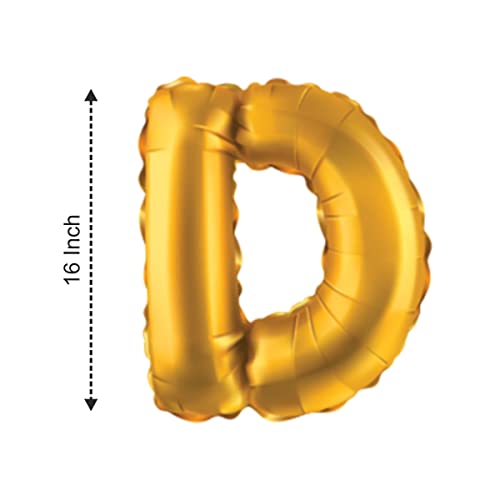 JUST PARTY Gold Letters Alphabets Foil Balloons for Birthday/Anniversary/Bachelorette/Wedding/Farewell & Other Ocassions, Make Your Own Custom Phrase - Image 3
